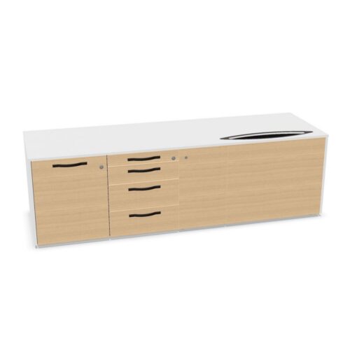 Bralco Sideboard Wood Doors Storage Cabinet