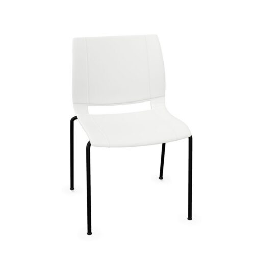 Kusch + Co Uni Verso Stationary Chair 4-Leg Stb Frame Plastic Back Without