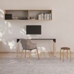 Nowy Styl Chico Stool 4-Leg Frame NO Back Upholstered Backless Stool