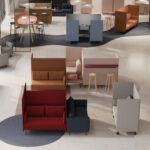 Kusch + Co Creva Stool 4L Uph 4-Leg Upholstered Stool arrangement view
