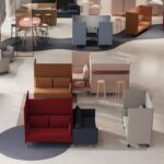 Kusch + Co Creva Stool 4L H Uph 4-Leg Upholstered Bar Stool arrangement view