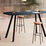 Kusch + Co Creva Table A-Leg Lwm Base Without Top Gap 4-Leg Square Meeting Table arrangement view