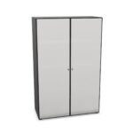 Bralco Glass-Door Tempered Doors Storage Cabinet