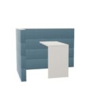 Nowy Styl Sand Wall L-Shape With High Table Integrated Acoustic Room Divider