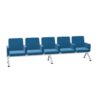 Kusch + Co V-Travel Bench-5 Soft Arm 5-Seat With Armrests Upholstered Beam