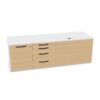 Bralco Wooden Doors Oak Finish Storage Cabinet