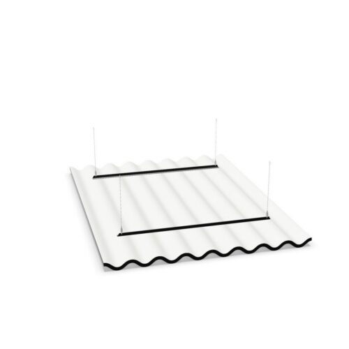 Abstracta Scala Ceiling Suspended Corrugated Panel Sound-Absorbing Acoustic
