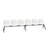 Kusch + Co Uni Verso Bench-6 Plastic Back 6-Seat Decorative Cut-Out Beam Seating