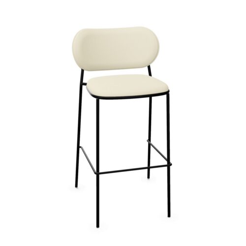 Gaber Nuta Light Stool Painted Metal Frame H77 4-Leg Bar Stool