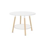 Bralco Round Coffee Table With Lower Shelf Coffee Table