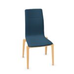 Kusch + Co Yara Stationary Chair 4-Leg Stb Lgw Frame HB-Uph Back Upholstered