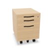 Bralco Mobile Drawer Pedestal Wood Fronts Pedestal Cabinet