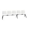 Kusch + Co Uni Verso Bench-5 Plastic Back 5-Seat Backrest Decorative Beam