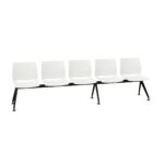 Kusch + Co Uni Verso Bench-5 Plastic Back 5-Seat Backrest Decorative Beam