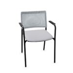 Nowy Styl Intrata V-32 Flbl-Arm Four-Legged With Armrests Mesh Frame Chair