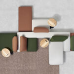 Diemme Square Modular Upholstered Pouf