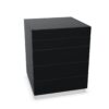 Frezza 4-Drawer Matt Lacquered Pedestal Cabinet