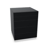 Frezza 4-Drawer Matt Lacquered Pedestal Cabinet