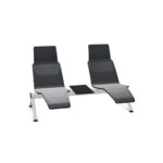 Kusch + Co V-Travel Bench-2 Lounger 2-Seat With Table Beam Seating