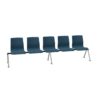 Kusch + Co Trio Bench-5 Wooden Uph Back 5-Seat Bench Upholstered Beam Seating
