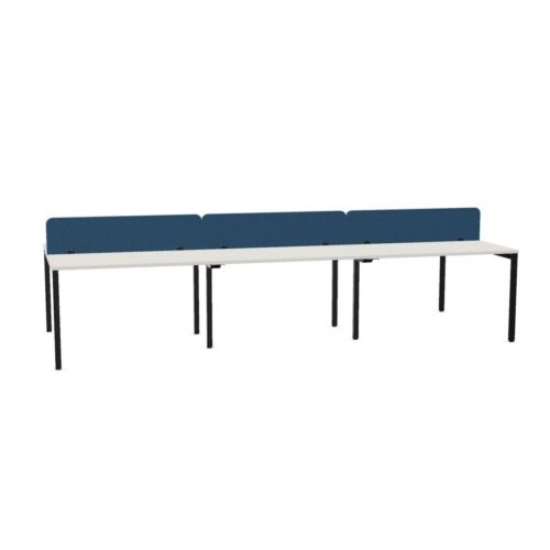 Nowy Styl Bspace Workbench 6U I-Leg RC PN With Panel Plus 6-Person Frame Bench