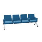 Kusch + Co V-Travel Bench-4 Soft Arm Four-Seat With Armrests Upholstered Beam
