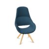 Kusch + Co Volpe Armchair Lwm HB Uph 4-Leg Upholstered High Lounge Armchair