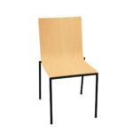 Kusch + Co Scorpii Frame Chair 4L W 4-Leg Side Chair Upholstered Back Chair