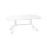ICF Notable Meeting Table Electrified Barrel-Shaped Conference Table
