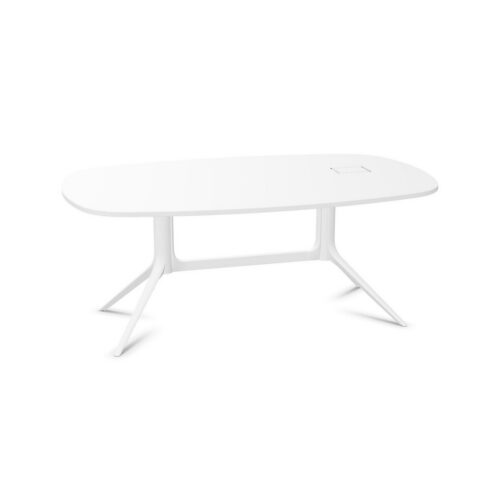ICF Notable Meeting Table Electrified Barrel-Shaped Conference Table