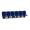 Kusch + Co V-Care Beam Seating 6U MW Uph 6-Seater Upholstered Beam Seating
