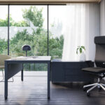 Nowy Styl Easy Space Desk I-Leg RC With Upper Panels Freestanding Frame Desk