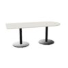 Nowy Styl Xio Table Two-Column Two-Plate Base Fixed-Height Half-Oval Top