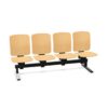 Kusch + Co V-Care Beam Seating 4U FS W Freestanding 4-Seat Beam Seating