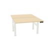 Frezza Manual Crank-Adjustable Panel-Leg Desk Frontal Panel Height Adjustable