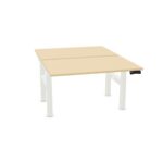 Frezza Manual Crank-Adjustable Panel-Leg Desk Frontal Panel Height Adjustable