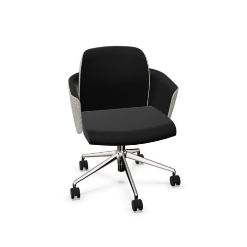 Bralco My Belle Swivel Upholstered Low Office Chair