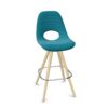 Nowy Styl Tauko Hocker 4-Leg Lwm Frame Wooden Uph Back Upholstered Fully Bar
