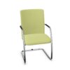 Frezza Wait Fabric Sled Frame Upholstered High Visitor Chair