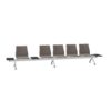 Kusch + Co V-Travel Bench-5 Standard 5-Seat With Tabletops Beam Seating