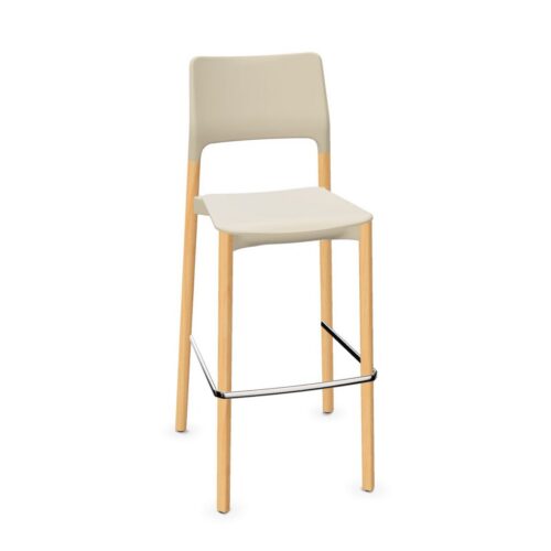 Kusch + Co Arn Frame Chair Hkr 4L Lgw P 4-Leg Plastic Back Bar Stool