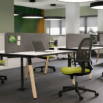 Nowy Styl Eggy Swivel Chair Mesh Back Upholstered Seat Office Chair