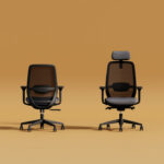 Nowy Styl Elovie Swivel Chair Mesh Back Upholstered Seat Office Chair