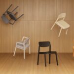 Kusch + Co Embla Frame Chair 4L HB Uph 4-Leg Upholstered High Frame Chair upholstered high-back four-leg chair arrangement