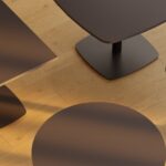Kusch + Co Embla Table One-Column One-Plate Lwm Base Square Soft Top Meeting