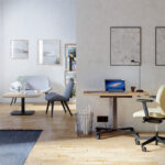 Nowy Styl Bjarg Swivel Chair LB-Uph Back Task Upholstered Low Office Swivel