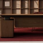 Nowy Styl Erange Desk Freestanding Slab-Leg Base Fixed RC Rounded-Corner Top office arrangement