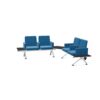 Kusch + Co V-Travel Bench-4 Soft Lshaped Arm 4-Seat With Armrests Upholstered