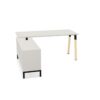 Nowy Styl CS5040 Desk Integrated With Sideboard A-Leg Lwm Frame Base Fixed