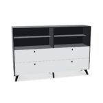 Frezza Storage Glass Top Sideboard